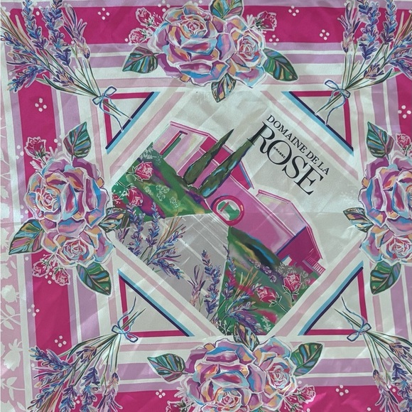 Lancome Pink Floral Scarf - Picture 1 of 3